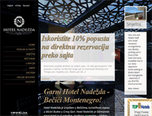 Tablet Screenshot of hotelnadezda.com